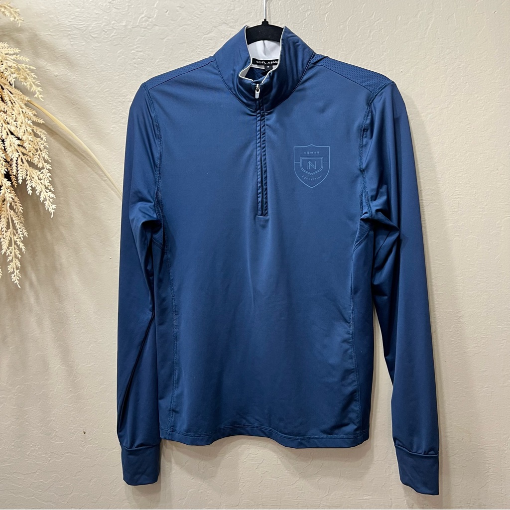 Noel Asmar Blue QuarterZip Top Noel Asmar Blue QuarterZip Top